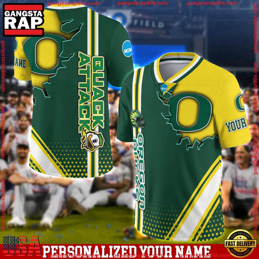 NCAA Customized Oregon Ducks Team Logo Player Football Jersey Shirt