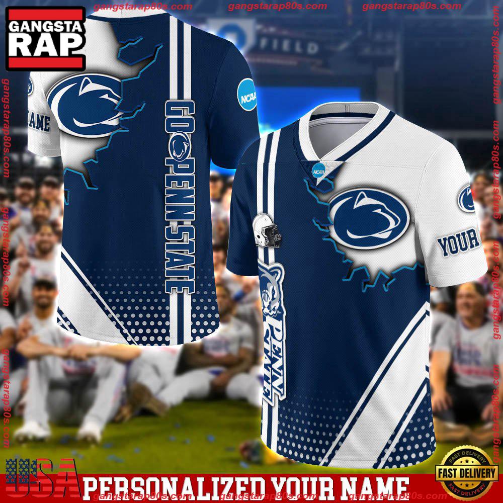 NCAA Customized Penn State Nittany Lions Team Logo Player Football Jersey Shirt