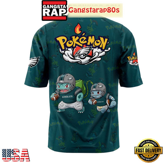 Philadelphia Ealges x Pokemon Go 2025 New Design Football Jersey