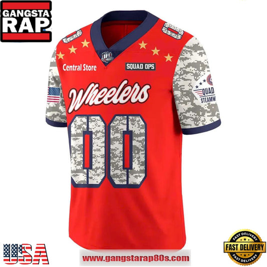 Quad City Steamwheelers 2025 Military Appreciation Night Custom Football Jersey