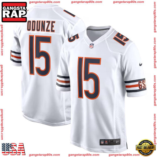 Rome Odunze White Chicago Bears Game Football Jersey Shirt