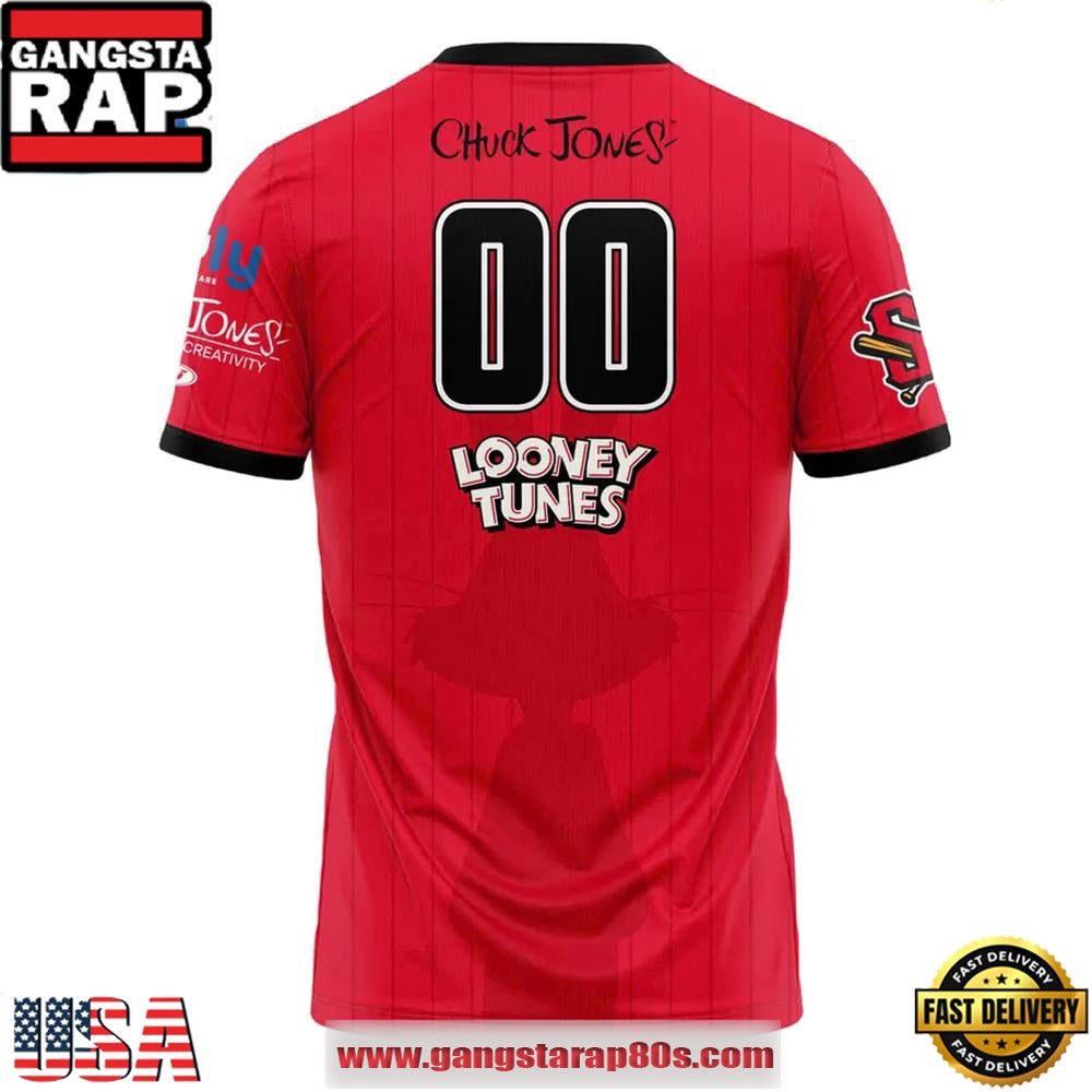 Schaumburg Boomers x Chuck Jones Looney Tunes Limited Edition Custom Football Jersey